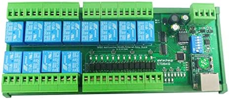 PIKIS 2 IN1 12 DIO Ethernet/RS485 Relay Switch Module Modbus RTU TCP/IP мрежна контролер PLC EXPANSION