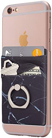 Истепениот мобилен телефон се држи на држачот на паричникот Телефонски џеб со прстен за прстен за iPhone, Android и сите паметни телефони.