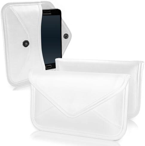 Boxwave Case компатибилен со Honor 8s - Елитна торбичка за кожен месинџер, синтетичка кожна покривка на куќиште Дизајн на пликови