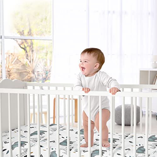 Бебе или Дете Опремени Креветчето лист За Мечка Планински Акварел Колекција Од Слатка Џоџо Дизајни