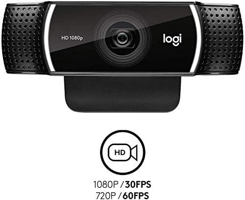 Logitech C922x Pro Stream Веб Камера 1080p HD Камера за Стриминг и Снимање на 60 FPS Технологија За Замена На Позадина