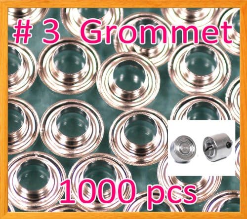 DSM TM 1000 3 0,43 Grommet and Masher Nickel Eyelet w/ Die Set Grommets Machine Sign Punch Tool