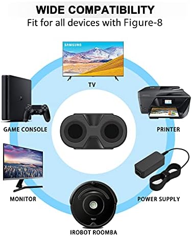 15ft AC Кабел За Напојување ЗА PS5 PS4 PS3, Xbox One S/X, Samsung TCL Roku Apple Toshiba Insignia LED Lcd Smart TV, 2 Prong Кабел