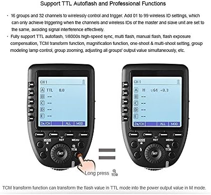 Godox XPro-S Компатибилен За Sony TTL Безжичен Блиц Предавател Активирањето 1/8000s HSS TTL-Конвертирај-Рачна Функција Голем