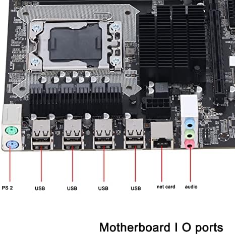 X58 Матичната Плоча ЗА LGA 1366 Процесорот Слот, 2€DDR3 DIMM, Поддршка DDR3 1866 MHz, 1 PCIE X16, USB2.0 Пин, 4 SATA2.0, 1 PCIE