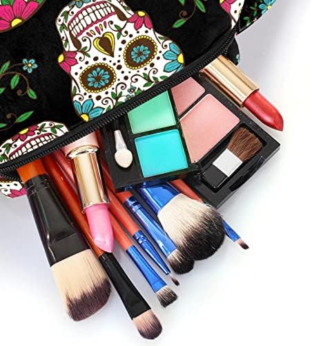 Патување Шминка Торба, Козметичка Торба Сочинуваат Организатор Случај, За Жени Чанта За Тоалети Додатоци Четки, Мексикански Стил Цвет