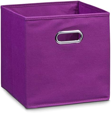 Кутија за складирање на Зелер, виолетова, руно 32x32x32, ткаенина