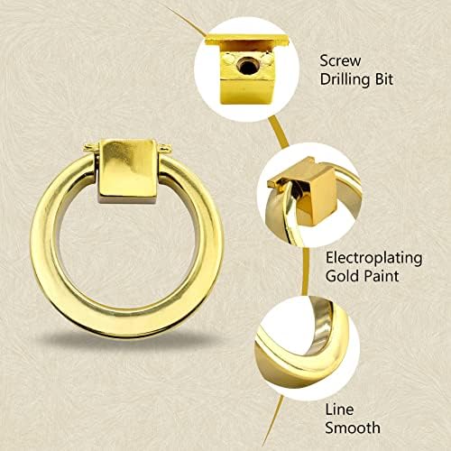 Csdtylh модерна рачка за прстен за само едноставност злато фиока за цртање цинк легура единечни дупки за ситни дупки рачки за накит кутии