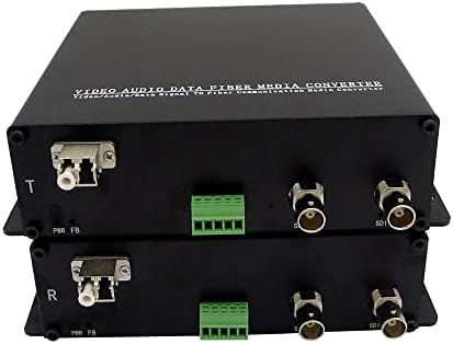 Transwan 2 CH 3G-SDI & 1 CH двонасочен RS 422 Data Optical Fiber Converter над 10 километри SM влакна, ги поддржува сите патолошки обрасци,