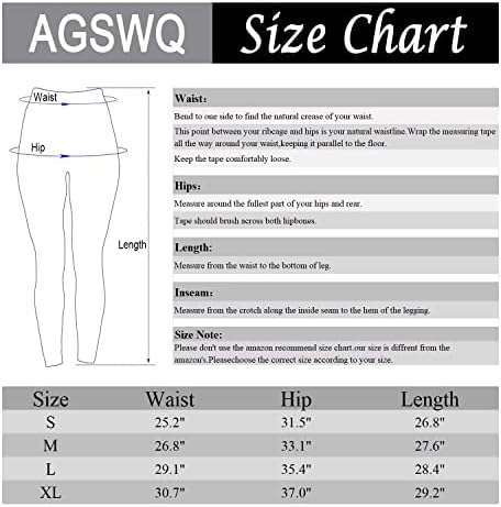 AGSWQ Capri хеланки за жени со џебови со високи половини со јога панталони кои работат хулахопки