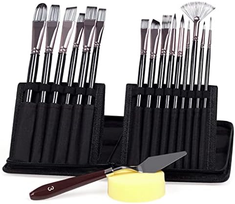 FKSDHDG четки за бојадисување поставени уметнички сунѓер со складирање акварели акрилна палета нож масло за сликање уметнички