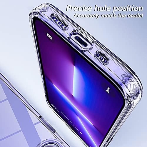 Наменето за IP 14 Pro Max Case Crystal Clear Clupbtivation со IP 14 Case Procproof Bumers Телефонски случаи