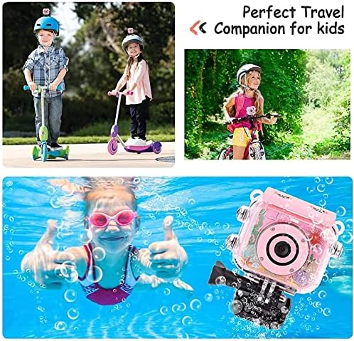 MyPin Производ слика Детска камера, подводна водоотпорна дигитална камера Деца подароци и 10 инчи дигитална рамка за слики со рамка