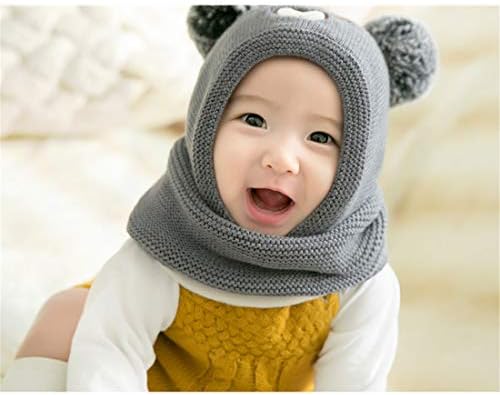 Wxllzlife бебе деца топли зимски капи бебе девојки зимска капа симпатична густа ушна капа за капаци со уши 3м-5Т