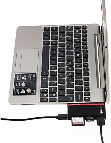 Навитех 2 во 1 ЛАПТОП/Таблет USB 3.0/2.0 Hub Адаптер/Микро USB Влез со Читач НА Sd/Micro SD Картички Компатибилен СО ASUS Chromebook