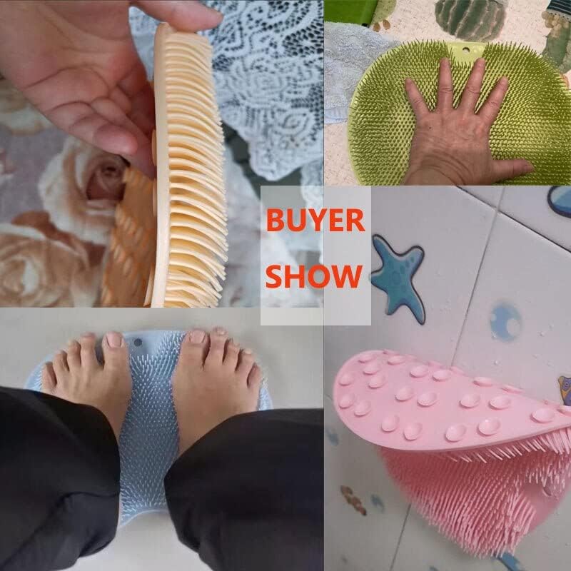 Туш инсеп чистач за масажа за туширање чистач за миење на нозе за миење садови за чистење силиконски четки додатоци за бања