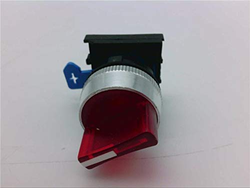 Radwell RAD-22-Sel-0009 22,5 mm, контакт блок не е вклучен, комплет за прекинувач на селектор, црвена, осветлена, за нормално