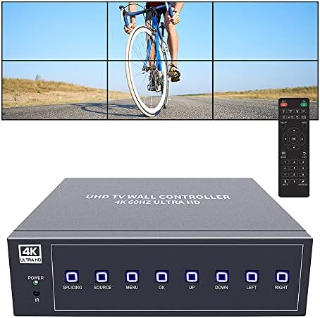 Контролер за видео wallидови на ISEEVY 4K60 UHD 2x3 3x2 1x5 1x6 4K ТВ wallиден контролер за 6 ТВ Поддршка за прикажување на приказ на ТВ