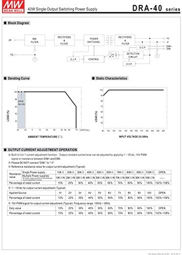 Значи Добро Оригинален Дра-40-24 Едно Излезно Прекинувачко Напојување 24в 1.7 А 40В