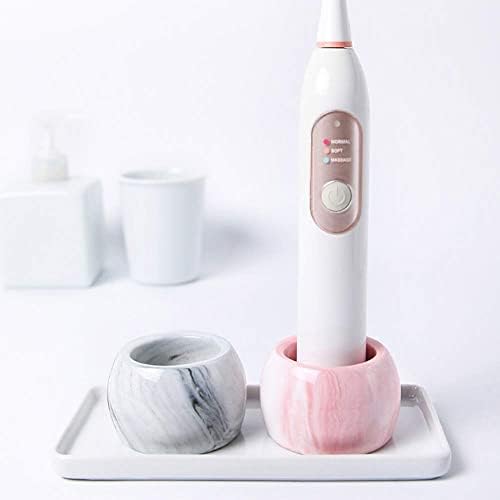Lixfdj 2pcs мини керамички рачно изработен држач за четки за заби, заби за четки за заби за countertops на суета за бања/574