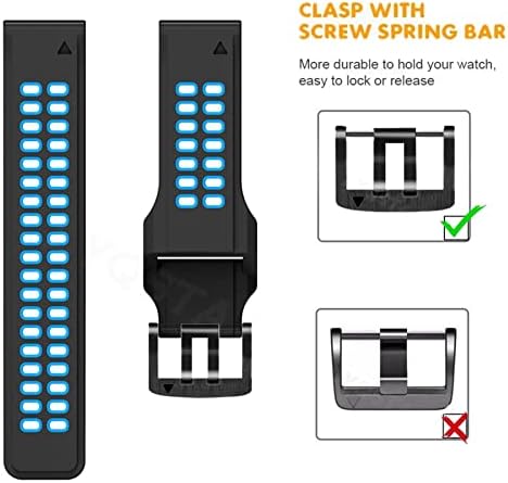 Smart Smart Watch Band Sparps за Garmin Fenix ​​7x, Fenix ​​6x, 3HR, Fenix ​​5x, Descnt Mk2, Enduro, Tactix Delta Bracelet Fist Fit Release