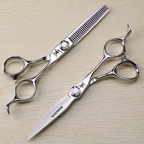 Xuanfeng 6-инчен Tai Chi завртка за коса ножици за сечење и слабеење на предниот нож 9CR18 челични професионални ножици