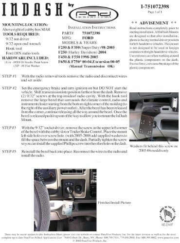 Комплет за таблети за заклучување на таблети за комунални услуги Padholdr за 98-09 Ford Excursion и F250-750 серија