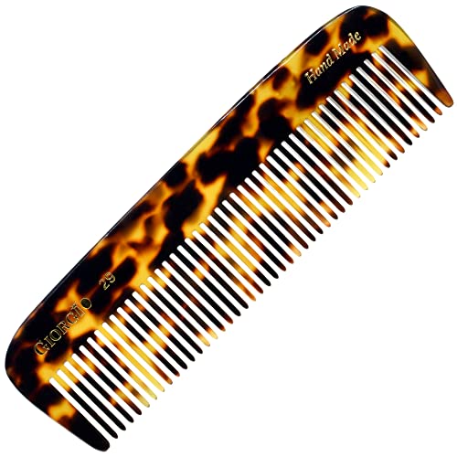 Giorgio G29 Сите груби коса што ја разгледуваат чешел широки заби чешел за густа кадрава брановидна коса. Чешел од чешел за коса за стилизирање