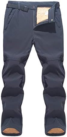 Mmknlrm женски изолирани биб комбинезони солидни панталони во џеб во боја, панталони за снежни панталони за жени случајни плус големина