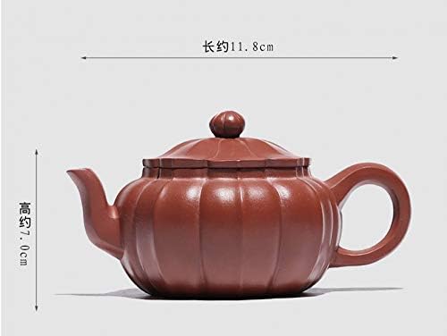 Ldygteaservice кинески јиксинг зиша чајник, рачно изработена гроздобер ретро уникатен ориентален оригинал антички дизајн сурова