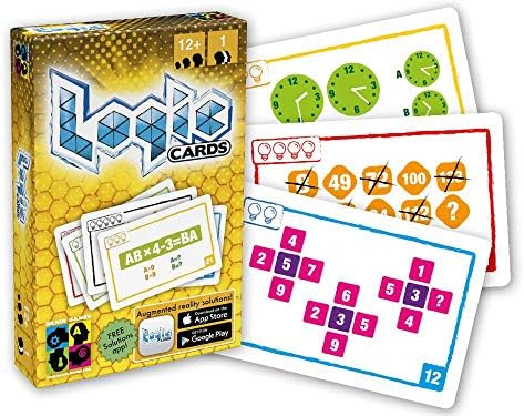 Мозокот Игри Логика Картички Жолта-Математика Мозокот Закачка Игра Со Карти За Деца, Тинејџери &засилувач; Возрасни - Наградуваниот Семејство Забава!,