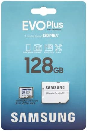 Samsung 128gb Evo Плус Класа 10 MicroSD Мемориска Картичка Работи Со Табот Galaxy S5e, Јазичето S4 10.5, Јазичето 10.1, Книга S Пакет Со Сѐ Освен
