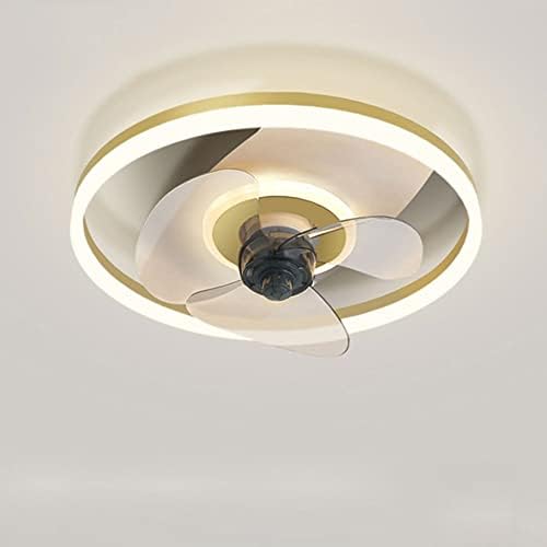 Kmyx 3-боја затемнет вентилатор ламба во затворен LED осветлување вентилатор таванот светло спална соба дневна соба креативни вентилаторски