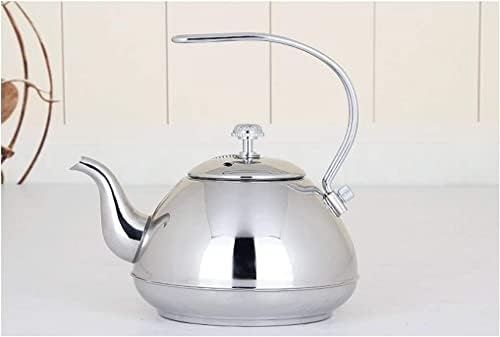 Едноставно густо чајник од чајник од не'рѓосувачки челик чајник со чајник со котел за филтрирање