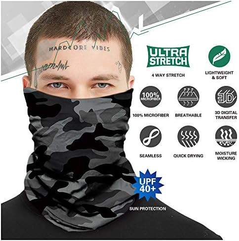 Тефити 3Д маска за сонце на лице, гајтер за вратот, магична шамија, балаклава, заштита од сонце за заштита на мажи и жени