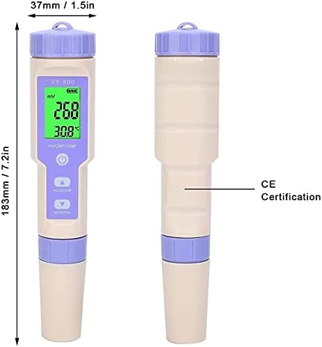 YUESFZ прецизен 3-во-1 TDS метар дигитален тестер за вода-мерач на PPM, лесен за употреба на тестер за квалитет