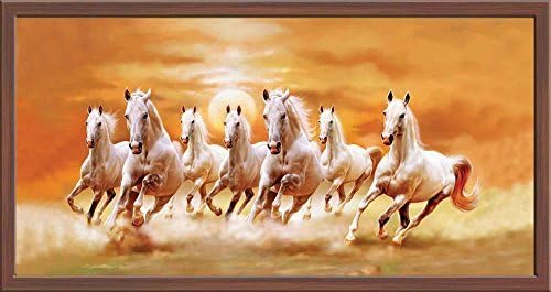 Фабрика за уметност ваастту седум коњски платно сликарство