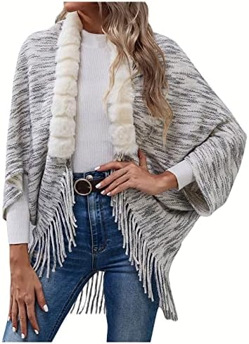 UODSVP женски палто моден темперамент обична светлина луксузна волна јака раб од џемпер од џемпер
