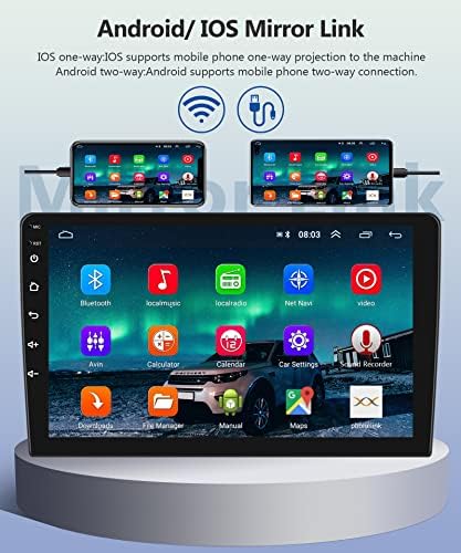 Андроид Автомобил Радио За Тојота РАВ4 2013-2019, 10.1 инчен Екран На Допир Автомобил Стерео СО ГПС Bluetooth WiFi Fm Огледало