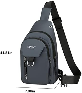 Торба за сад за прашка, водоотпорна торба за ранец со прашка со порта за полнење со USB, повеќенаменско патување на градите на градите Дневен
