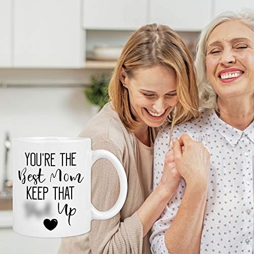 Најдобри подароци за мајка - ти си најдобрата мајка чувај ја таа кригла кафе - подарок за Денот на мајката за мајка од ќерка сине