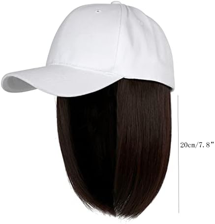 Сонце капа за жени бејзбол капа со екстензии за коса директно кратка фризура што може да се отстрани капачињата за главата за главата за