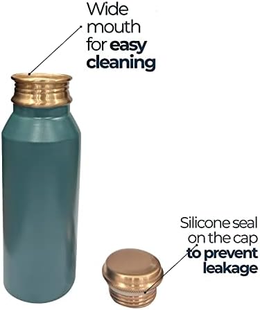 Перила домашно шише со бакарна вода 11,84 мл доказ за протекување чисто