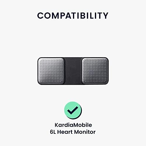 KWMobile Silicone Case компатибилен со KardiamObile 6L Монитор на срцето - Покриеност на случајот за EKG Monitor ECG уред - црна