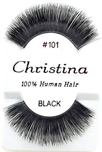 12x трепки - 101 Кристина човечки лажни трепки за коса