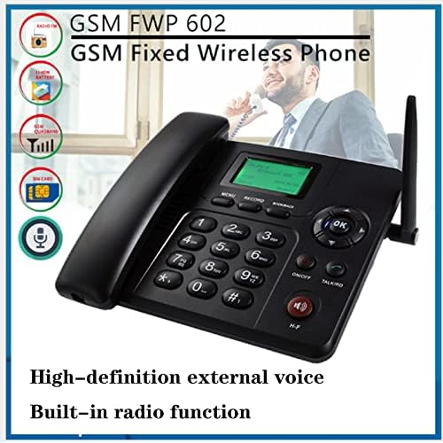 Телефонски фиксни телефон, телефонски звучникот, фиксни звучници, домашна канцеларија ФМ радио повеќе-јазици, GSM приклучок за фиксни