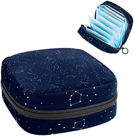 Санитарна торба за складирање на салфетки, торбичка за подлога, торбичка за подлога, мала торба за шминка, соstвездена соstвездена соstвездичка
