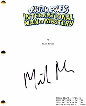 Мајк Мајерс потпиша автограм Остин Пауерс: Меѓународен човек на мистерија целосна филмска скрипта - Сабота вечер во живо, Остин Пауерс: Шпионот