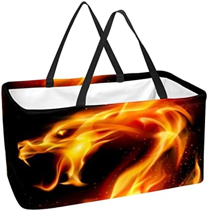 Кошар за шопинг црвен змеј за еднократно торбичка за намирници за печење преносен пикник за шопинг торбички торбички торбички