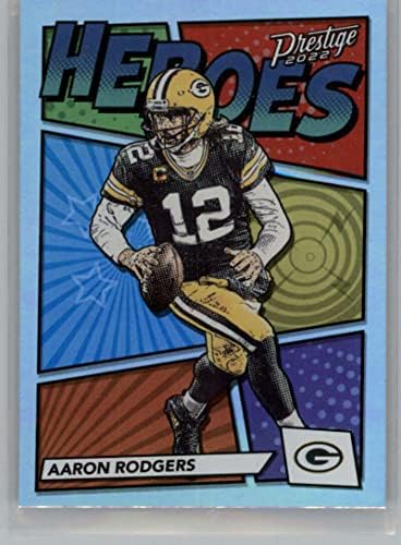 2022 Panini Prestige Heroes 1 Aaron Rodgers Green Bay Packers NFL Football Trading Card